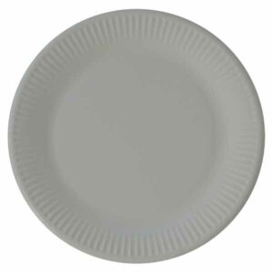 Papptallerken Grå 23 cm, 8 stk COMPOSTABLE