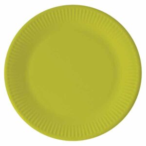 Papptallerken Lime Grønn 23 cm, 8 stk COMPOSTABLE