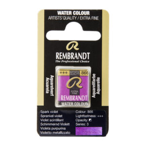Rembrandt Akvarell Halfpan – 866 sparkle violet