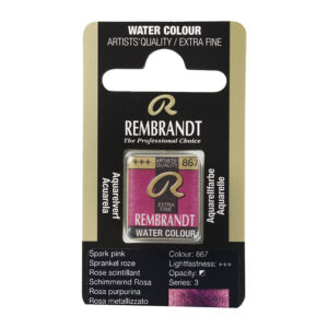 Rembrandt Akvarell Halfpan – 867 sparkle pink