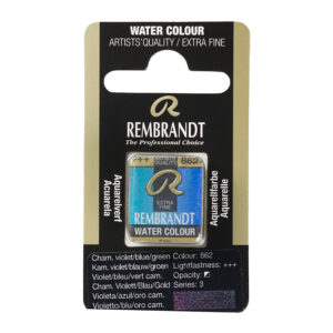 Rembrandt Akvarell Halfpan – 862 chameleon violet/blue/green