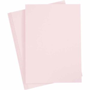 Kartong A4 210g 10ark - lys rosa