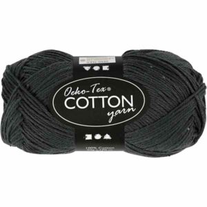 Cotton Øko-Tex 100% bomull 50g - antrasittgrå