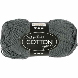 Cotton Øko-Tex 100% bomull 50g - grågrønn