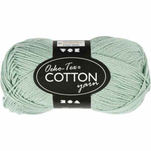 Cotton Øko-Tex 100% bomull 50g - mintgrønn