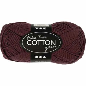 Cotton Øko-Tex 100% bomull 50g - plomme