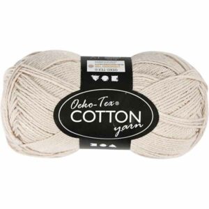 Cotton Øko-Tex 100% bomull 50g - sand