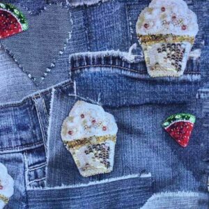 Jersey digitalprint 155cm – jeans cupcakes