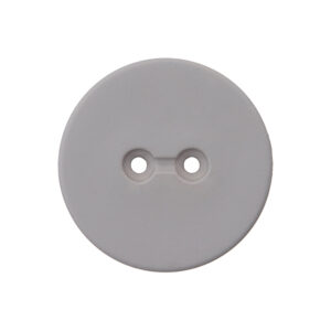 Knapp - Social Plastic 18mm, Lys grå