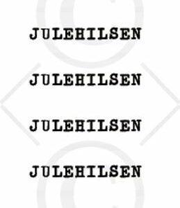 Klistremerker - Julehilsen