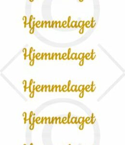 Klistremerker - Hjemmelaget, gull