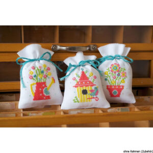 Broderisett poser 3stk - spring