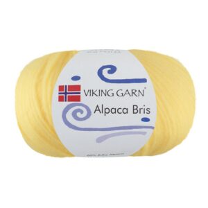 Viking Garn Alpaca Bris - 340 lys gul
