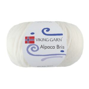 Viking Garn Alpaca Bris - 300 hvit