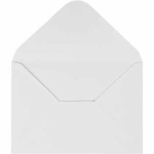 Konvolutt 11,5x16cm 10stk hvit