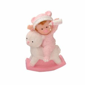 Baby Gyngehest rosa 10,5cm