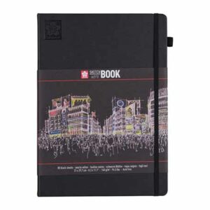 Sakura Sketch NoteBook – 21x30cm 140g/m – Sort