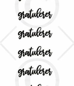 Klistremerker - Gratulerer 2