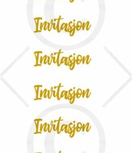 Klistremerker - Invitasjon, gull