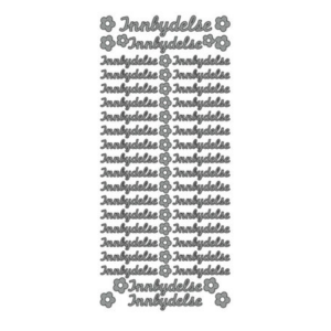 Stickers sølv, innbydelse