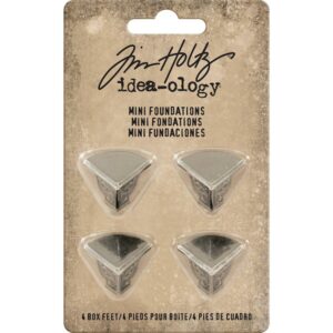 Idea-Ology Metal Foundations Box Feet .5"x.625" 4/Pkg