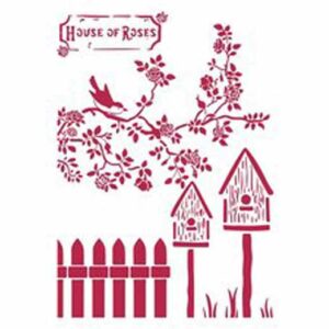 Stamperia Stencil A4 Nests