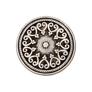Metallknapp – 48645 – 15mm – 83 Sølv