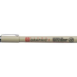 Sakura Pigma Graphic 1,0mm – #49 Sort