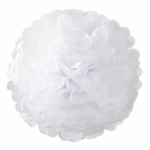 Decadent Decs - pom pom decorations 3stk white
