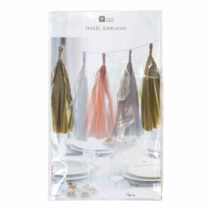 Decadent Decs - tassels garland metalic