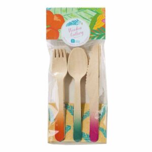 Tropical Fiesta -  wooden cutlery
