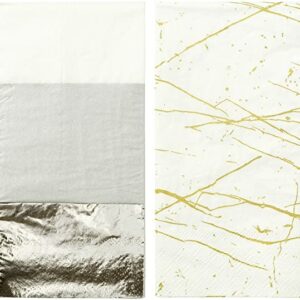 Modern Metallics - napkins duo