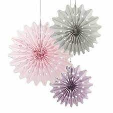 Decadent Decs - fan decorations 3pk, oslo