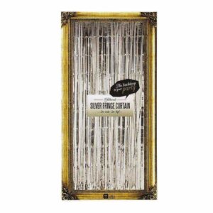 Glitterati - silver fringe curtain