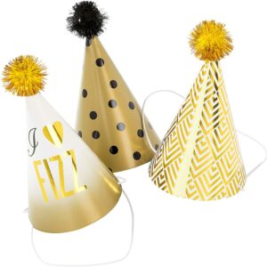Glitterati - glam party hats 6stk