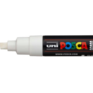 Uni POSCA PC-8K – Chisel 8mm – 1 White