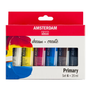 Amsterdam Standard 20ml – Sett 6 ass. Primærfarger