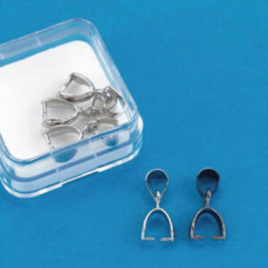 Hempe til smykkesten, sølvfg. medium