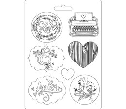 Stamperia Soft Mould A5 Love Story Amor