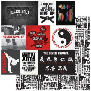 Martial Arts 12x12" - Black Belt