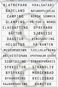 Klistremerker - Aktiviteter