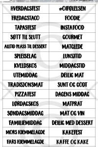 Klistremerker - hverdagsfest