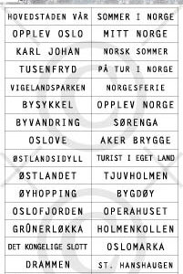 Klistremerker - Oslo