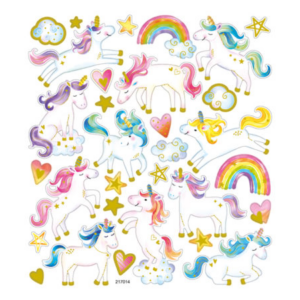 Klistremerker - enhjørning