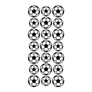 Stickers sort, fotball
