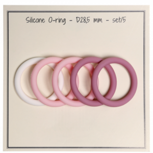 O-ring - silikone - rosamix 5stk