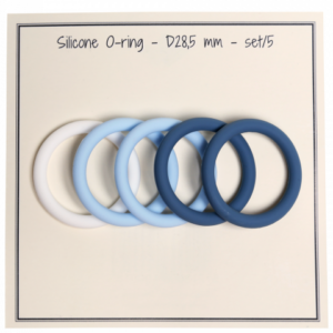 O-ring - silikone - blåmix 5stk
