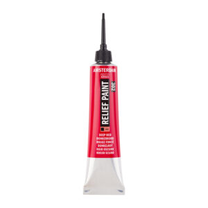 Amsterdam Relief Paint 20ml – 302 Deep Red