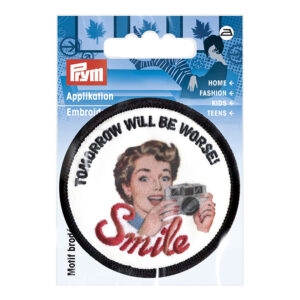 Prym Strykemerke – Retro SMILE white/black/red