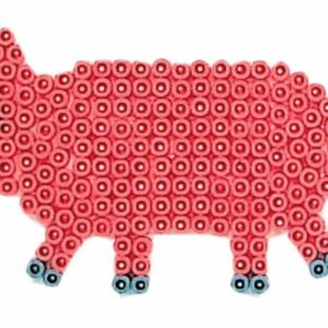 Hama midi piggplate - gris